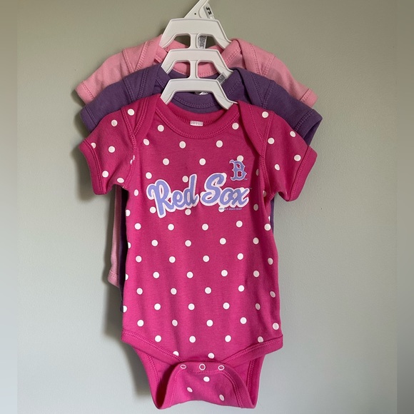 NWT • (3) Red Sox / Soft As A Grape • Bodysuits - Picture 2 of 7
